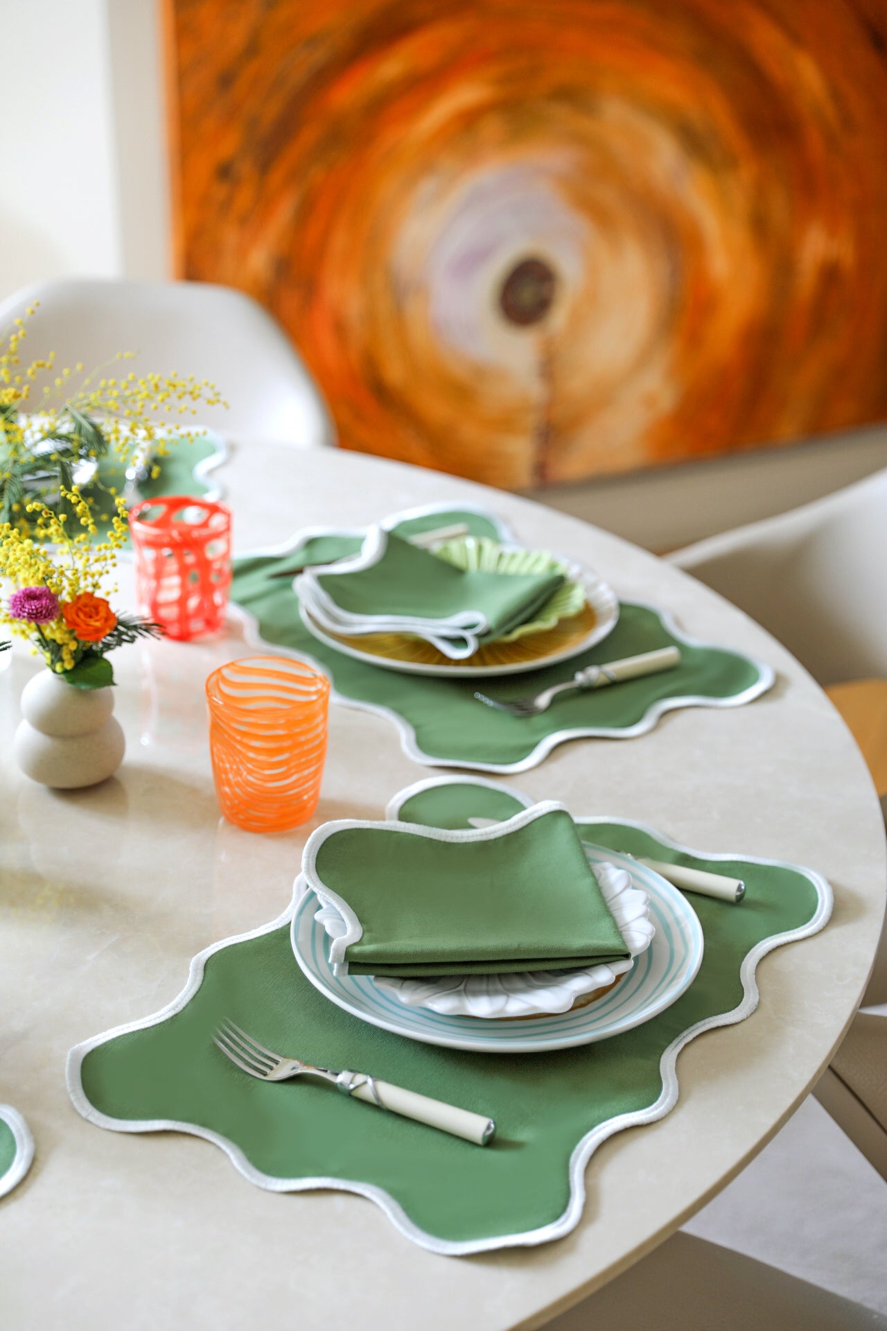 Khaki Wave Placemat (Set of 4)