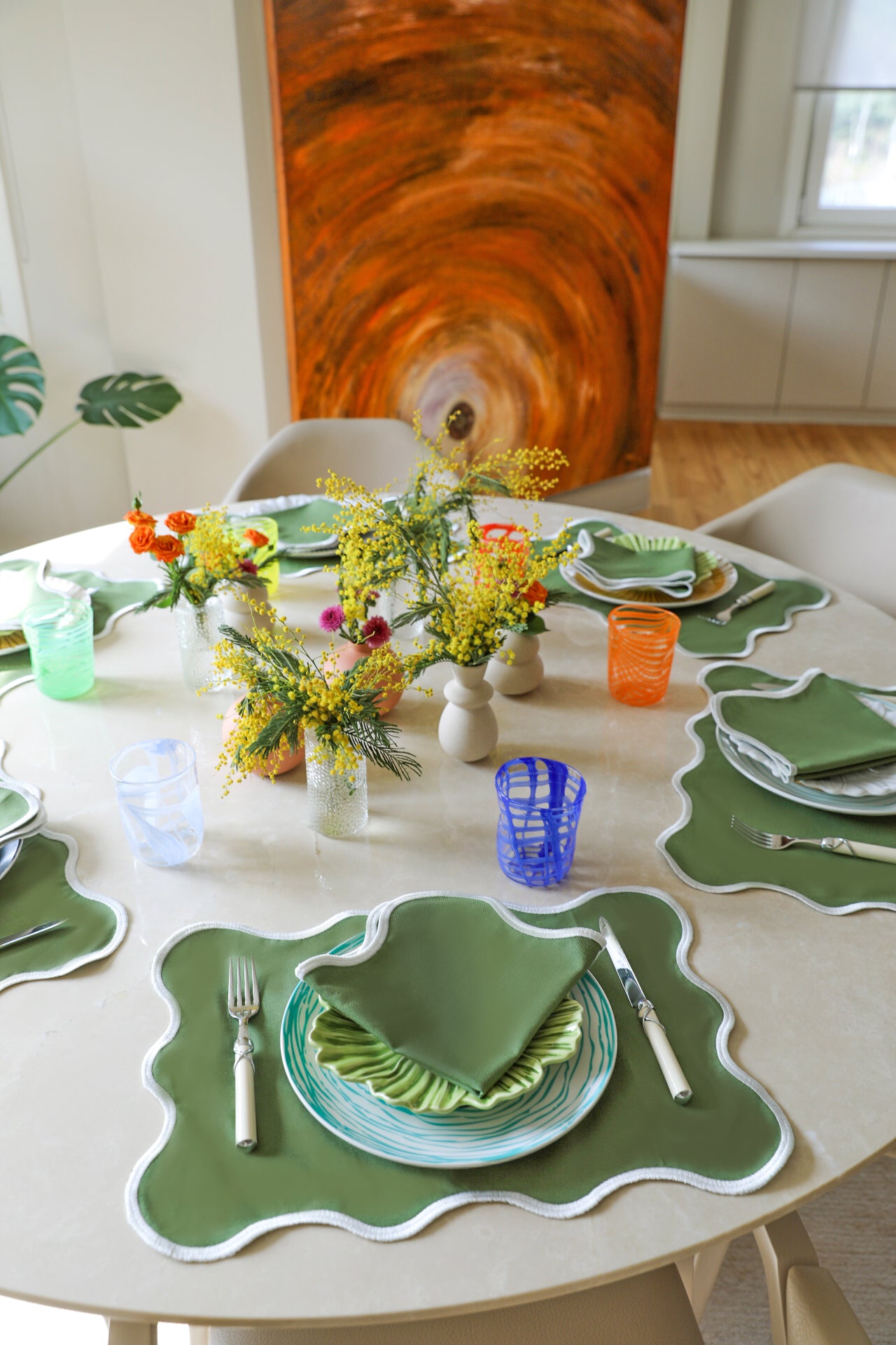 Khaki Wave Placemat (Set of 4)