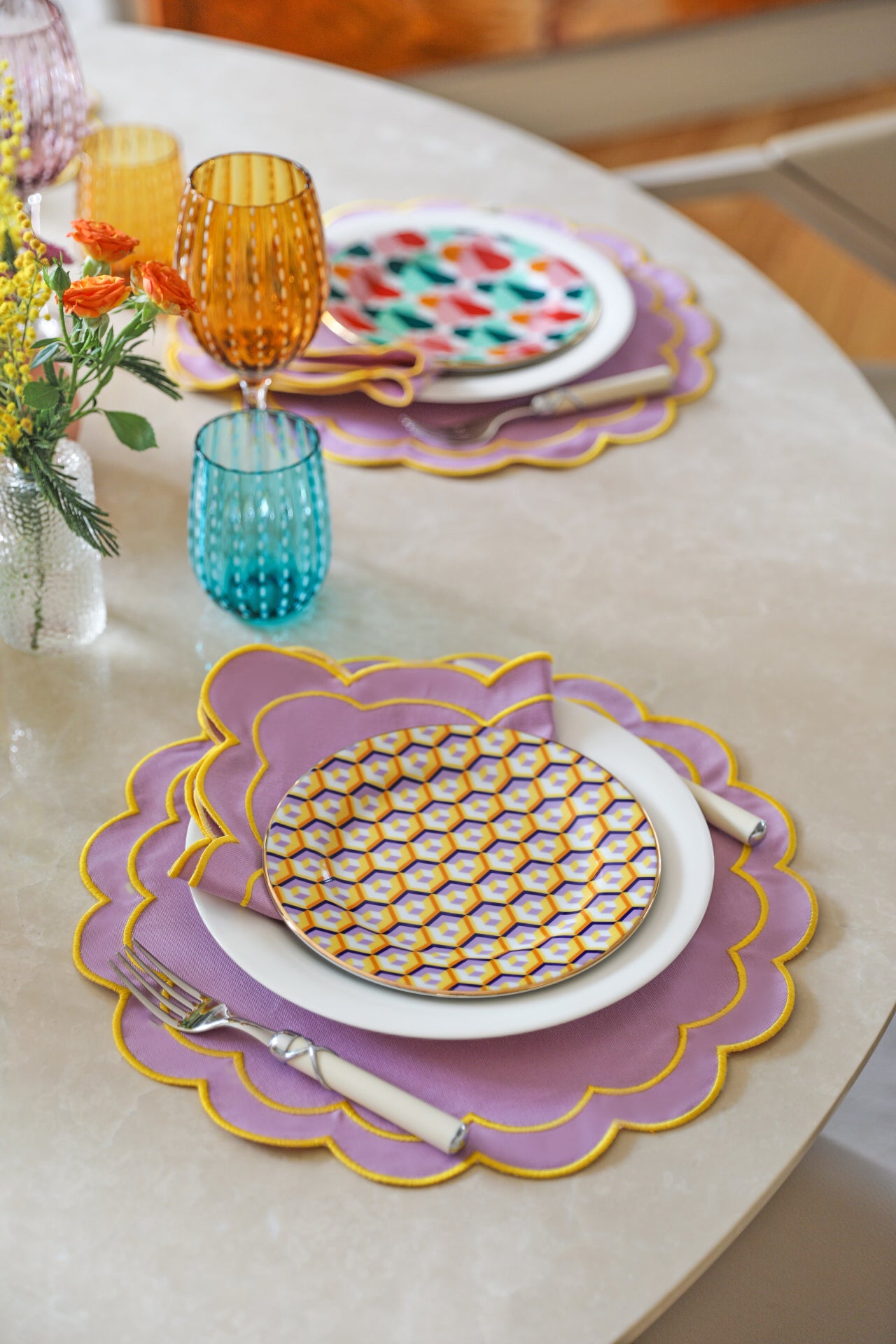 Lilac Scallop Placemat (Set of 4)