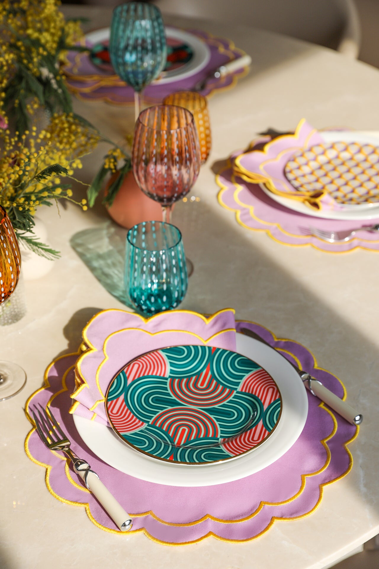 Lilac Scallop Placemat (Set of 4)