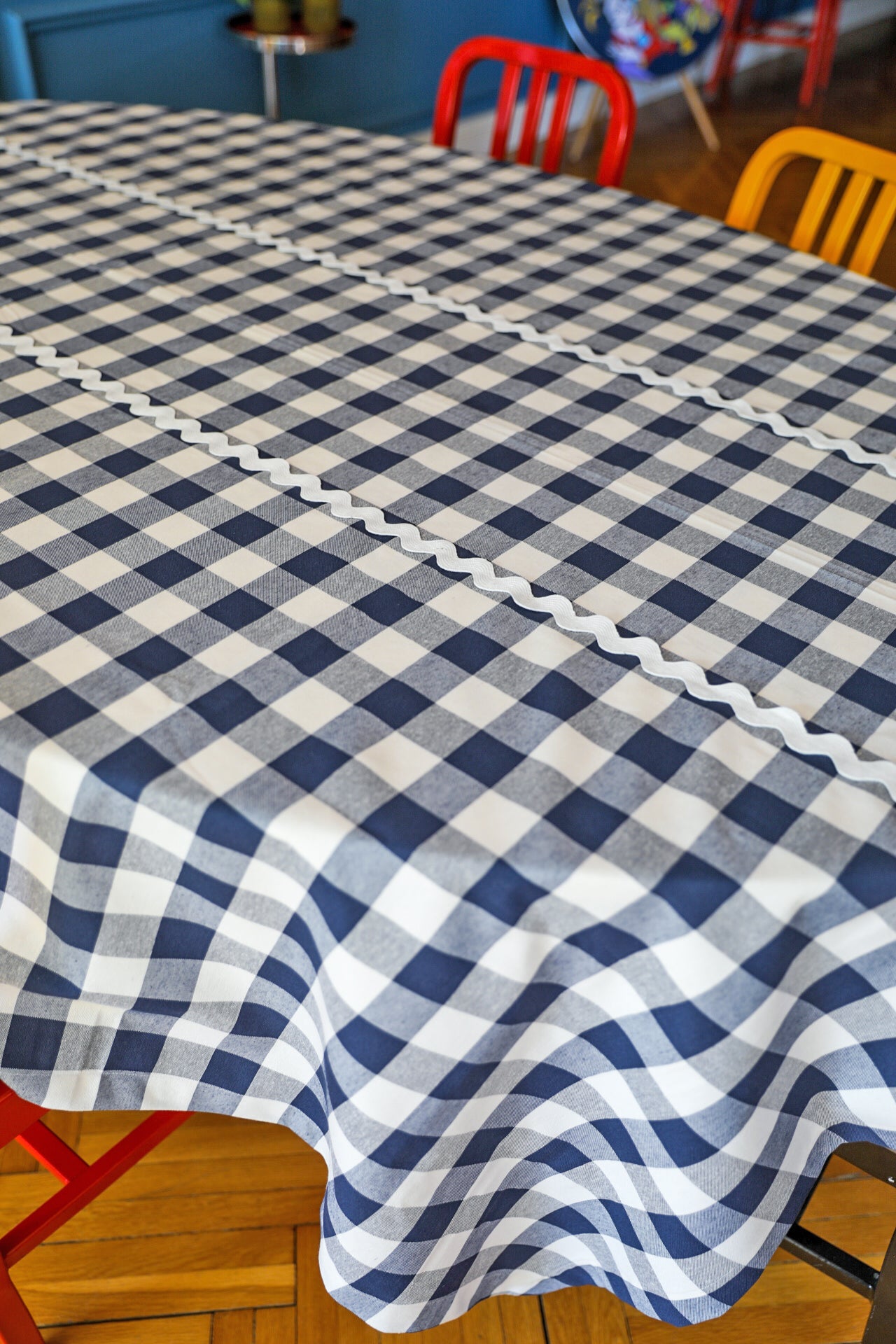 Bluefish Gingham Tablecloth