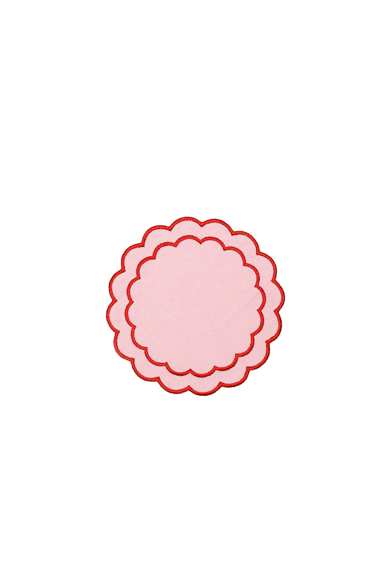 Rose&Red Scallop Coaster (Set of 4)