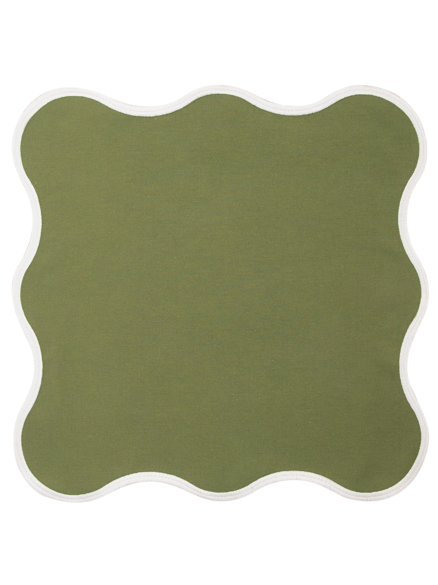 Khaki Wave Placemat + Napkin