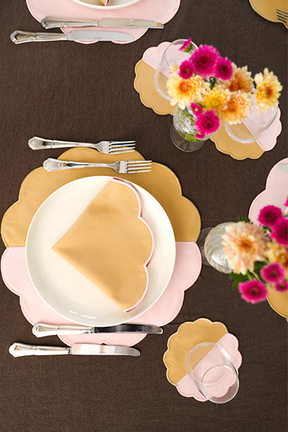 Beige Scallop Napkin (Set of 4)