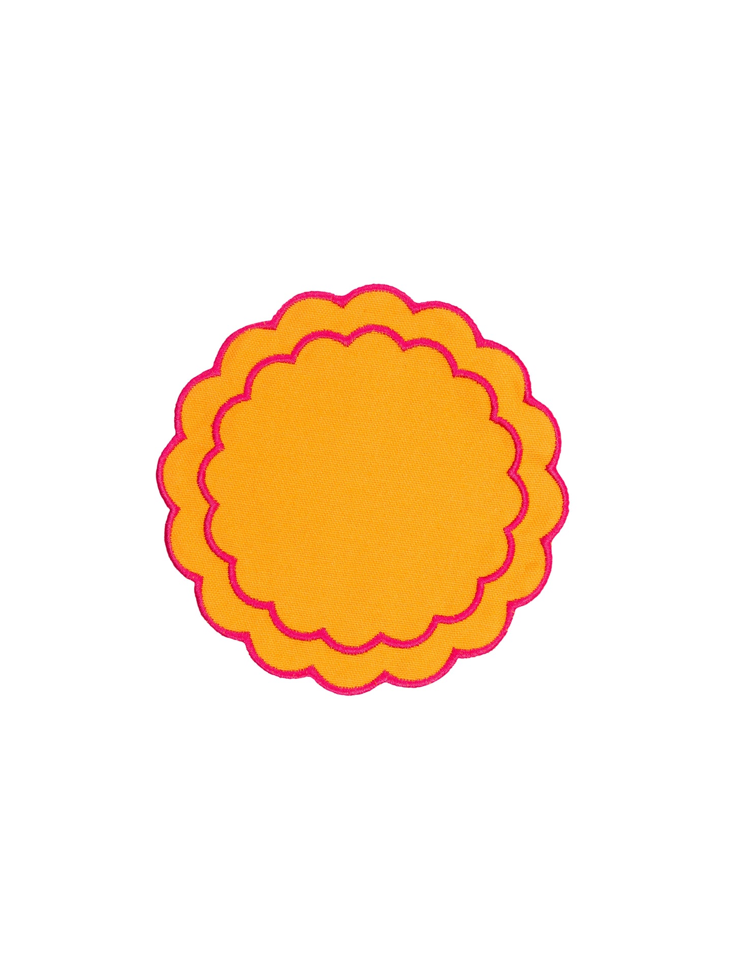 Orange Scallop Coaster (Set of 4)
