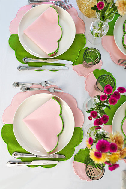 Rose Scallop Napkin (Set of 4)