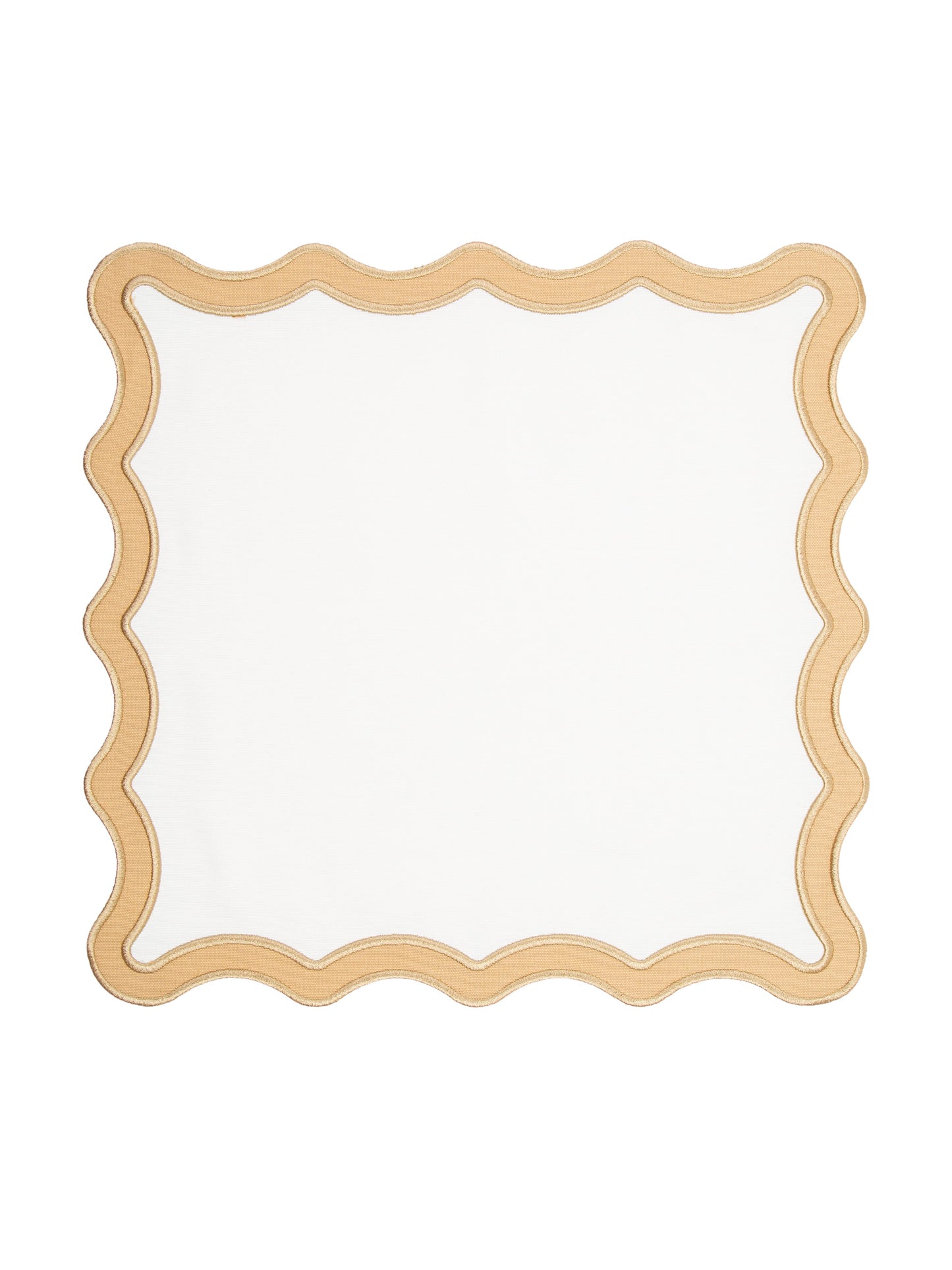 Beige Wave Placemat + Napkin