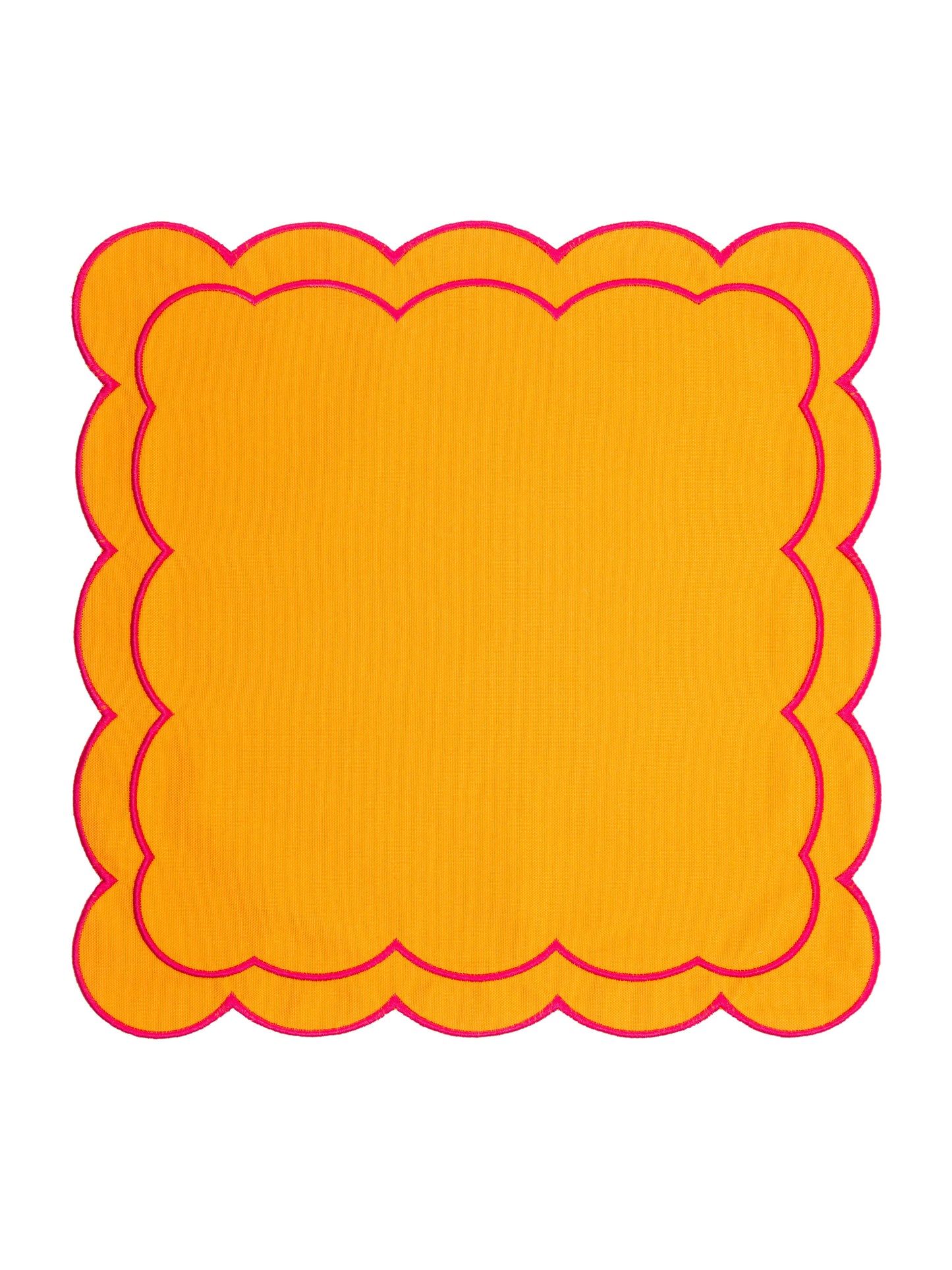 Orange Scallop Napkin (Set of 4)