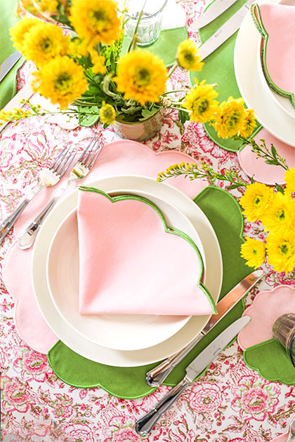 Rose Scallop Napkin (Set of 4)