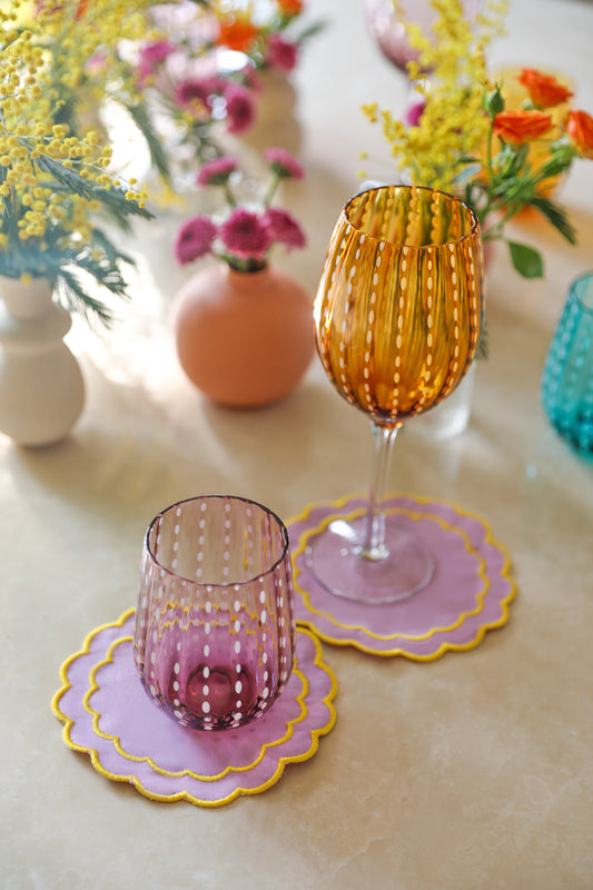 Lilac Scallop Coaster (Set of 4)