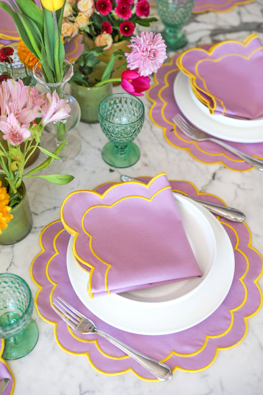 Lilac Scallop Placemat (Set of 4)
