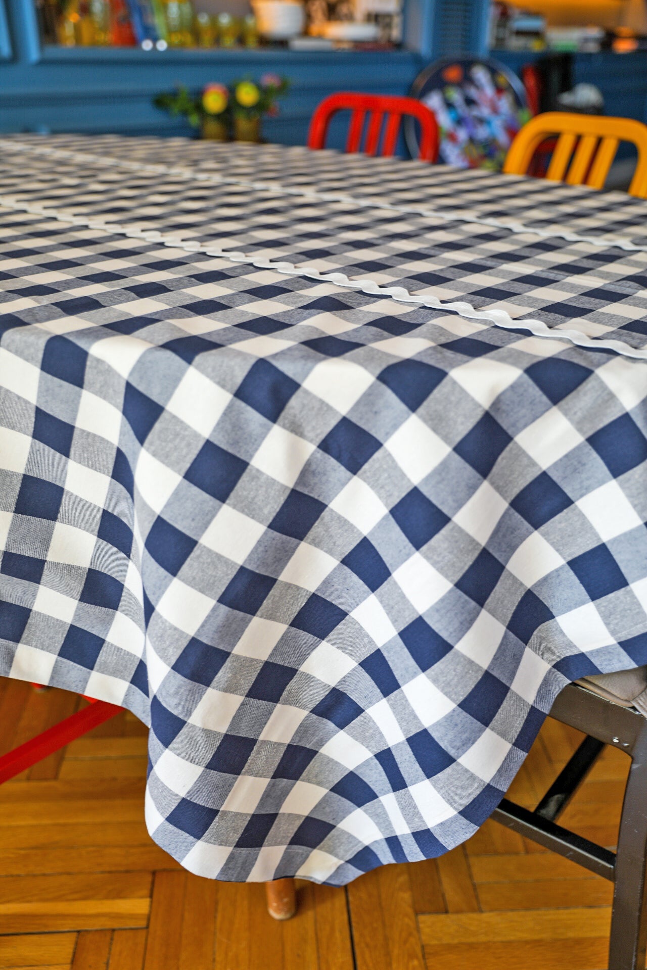 Bluefish Gingham Tablecloth