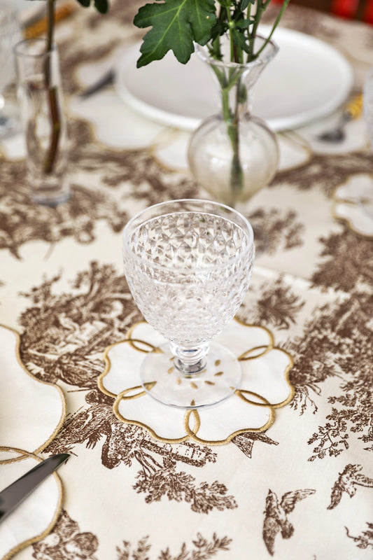 Gold Camellia Coaster (Set of 4)