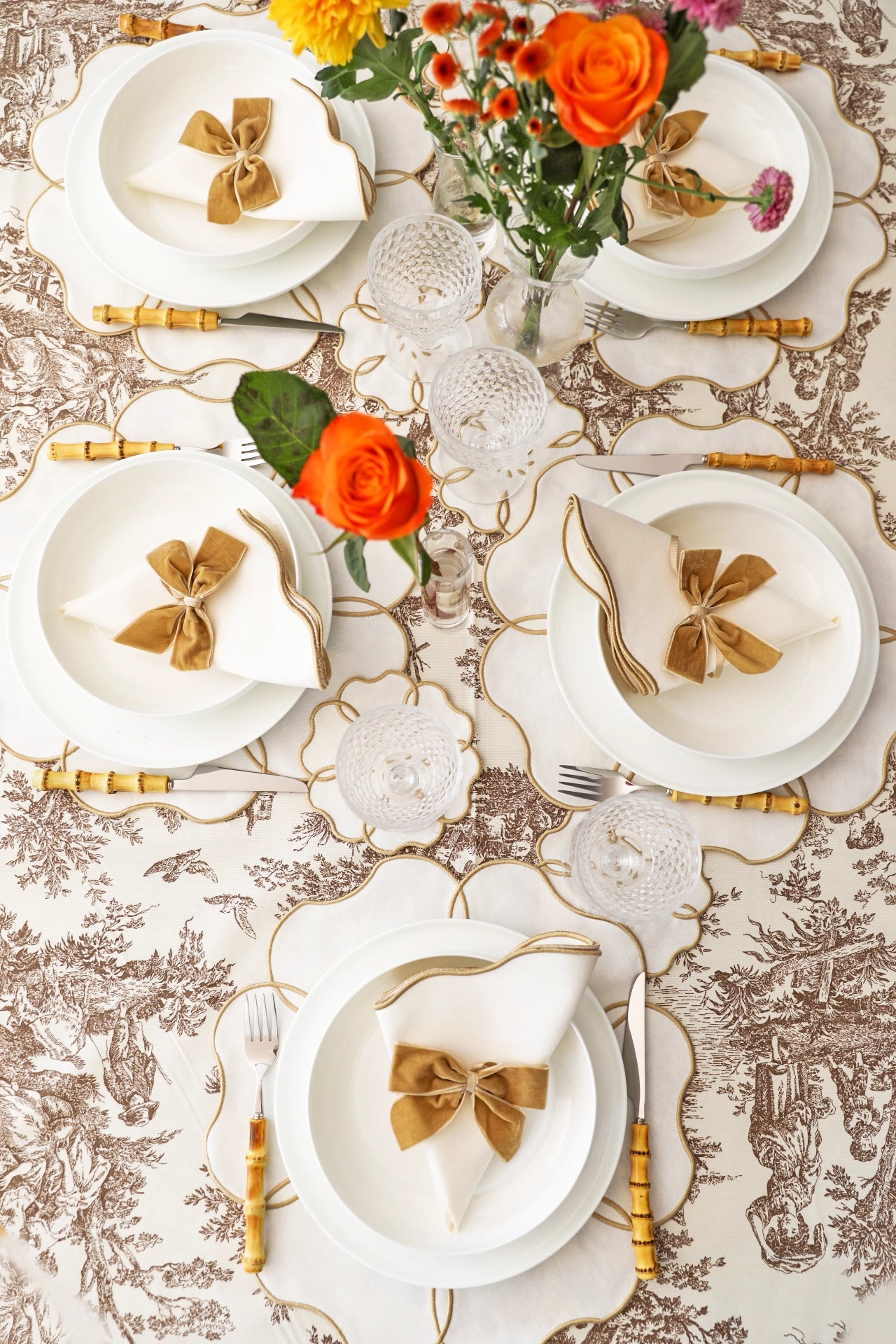 Gold Camellia Placemat (Set of 4)