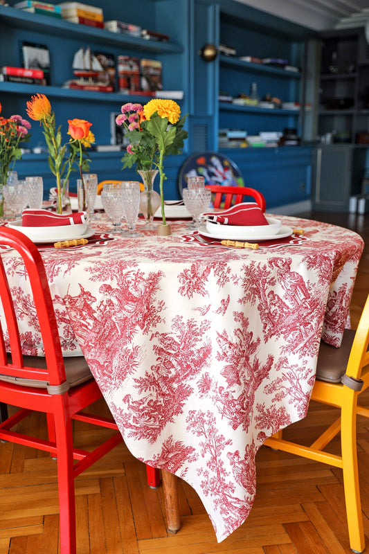 Crimson Toile Tablecloth