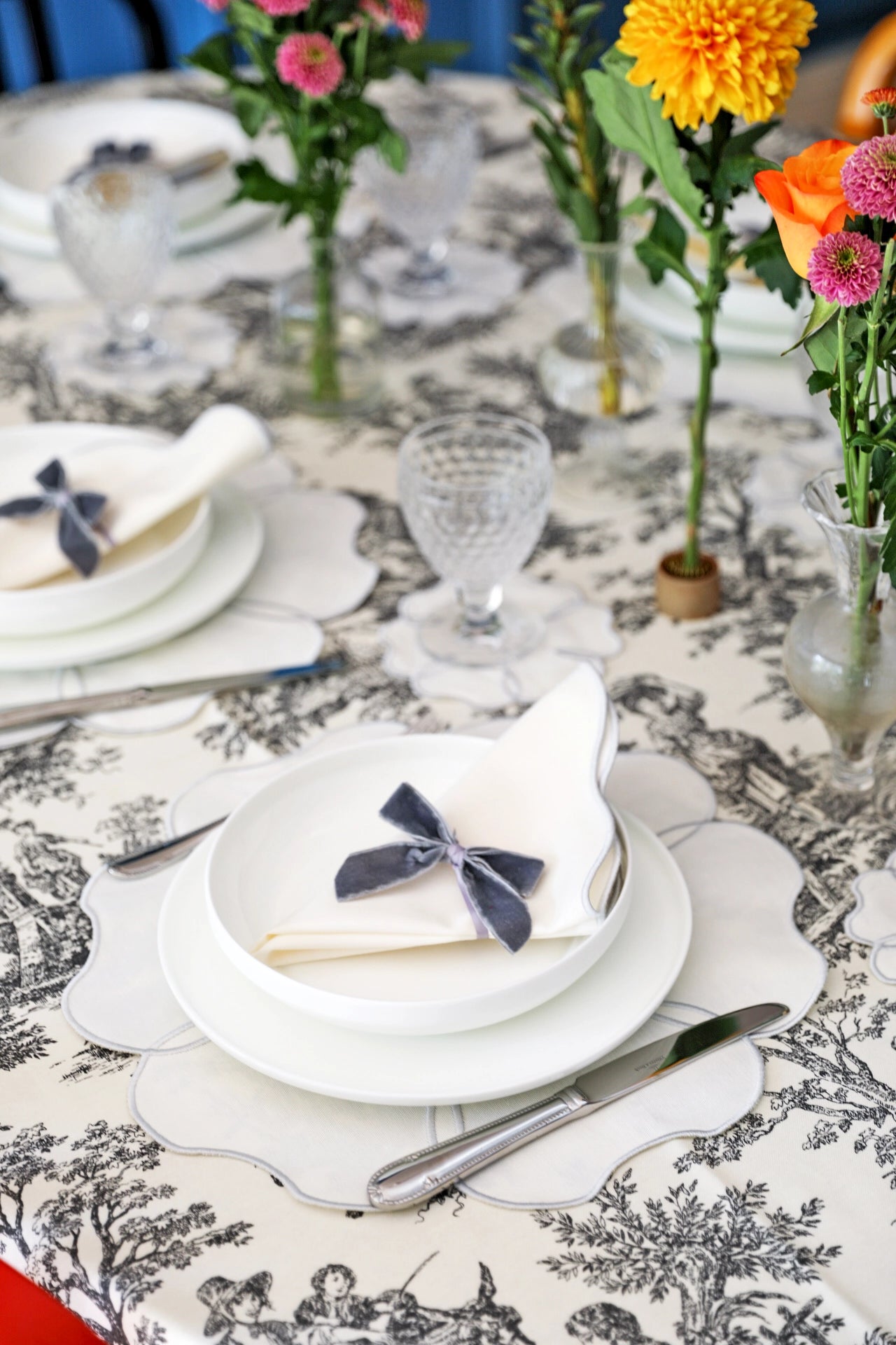 Silver Camellia Placemat (Set of 4)