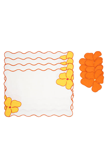 Yellow&Orange Gypsy (Set of 4)