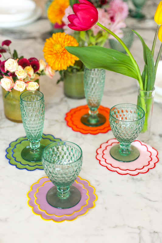 Colorful Scallop Coaster (Set of 4)
