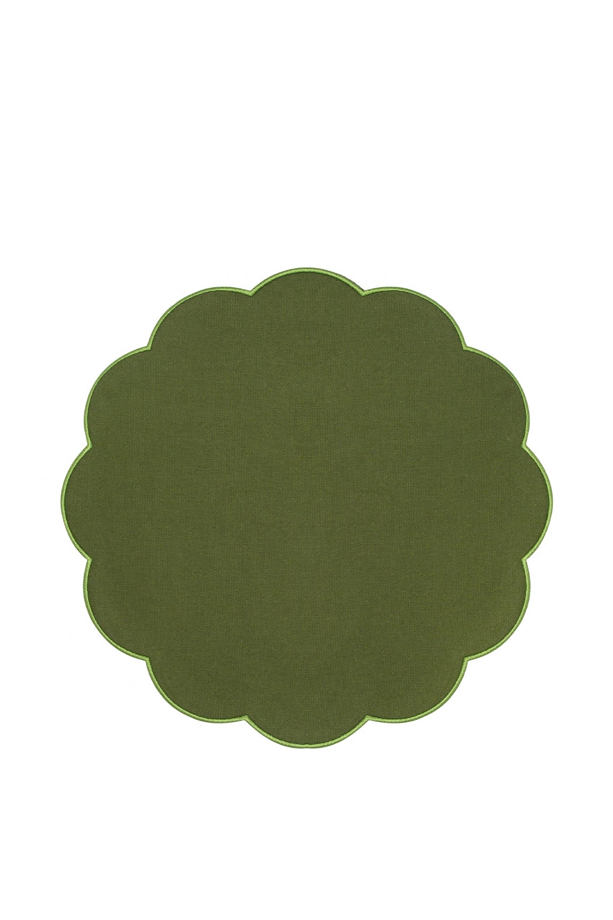 Khaki Scallop Napkin (Set of 4)
