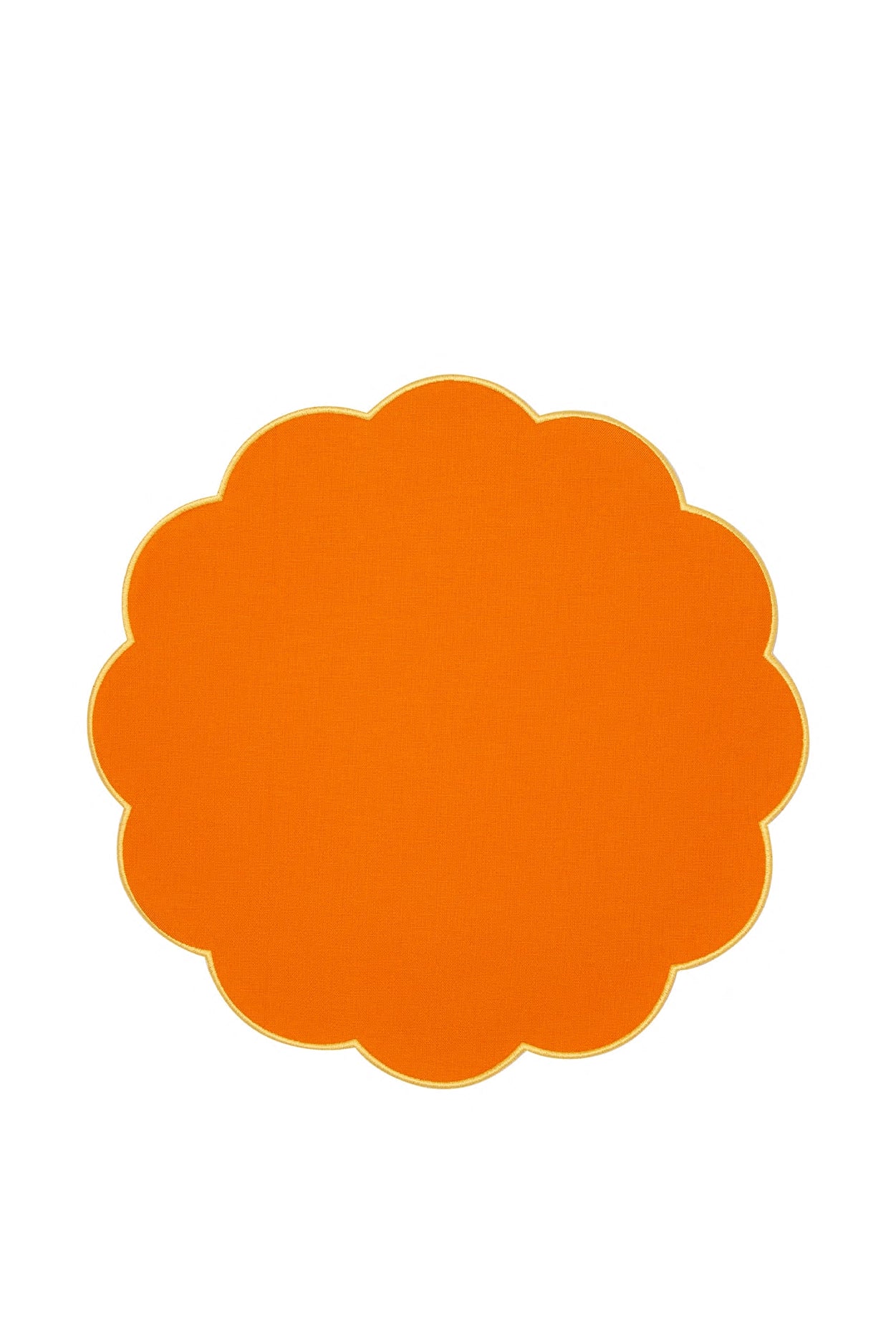 Orange-Yellow Scallop Napkin (Set of 4)