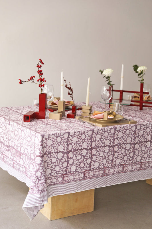 Purple Blossom Tablecloth