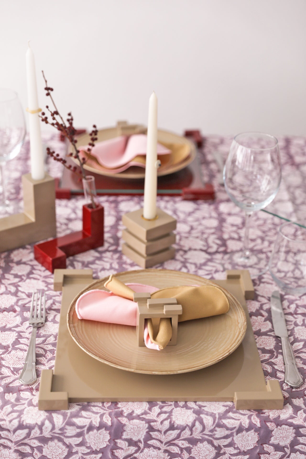 Purple Blossom Tablecloth