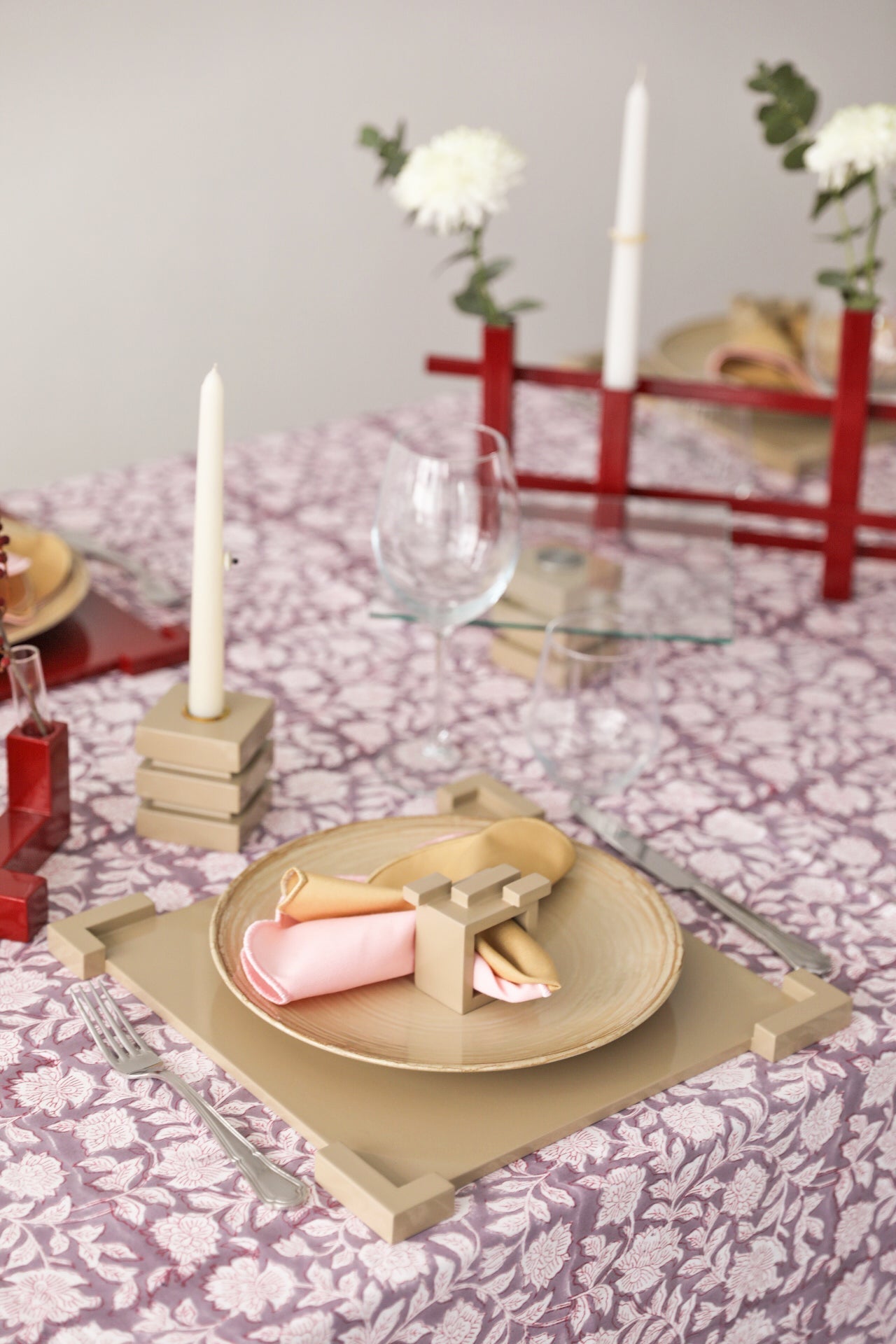 Purple Blossom Tablecloth