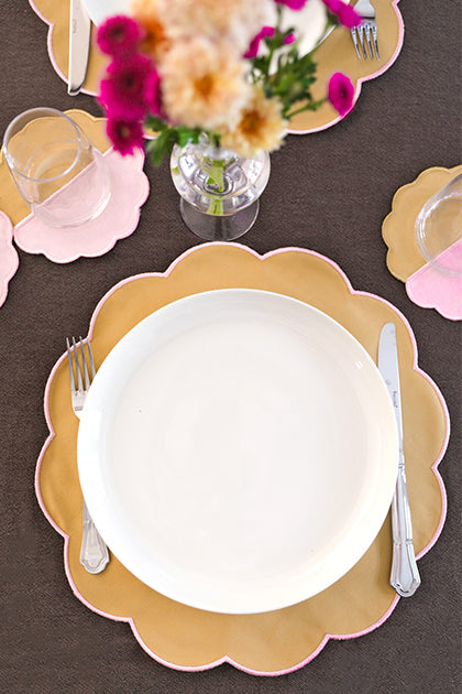 Beige Scallop Placemat (Set of 4)