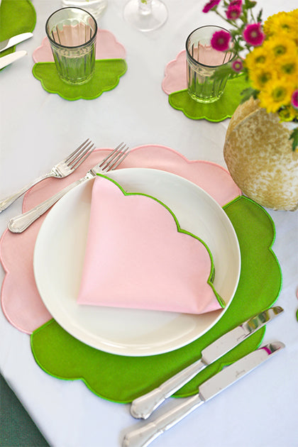 Rose Scallop Napkin (Set of 4)
