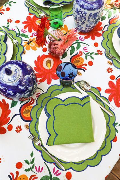 Green Scallop Placemat (Set of 4)