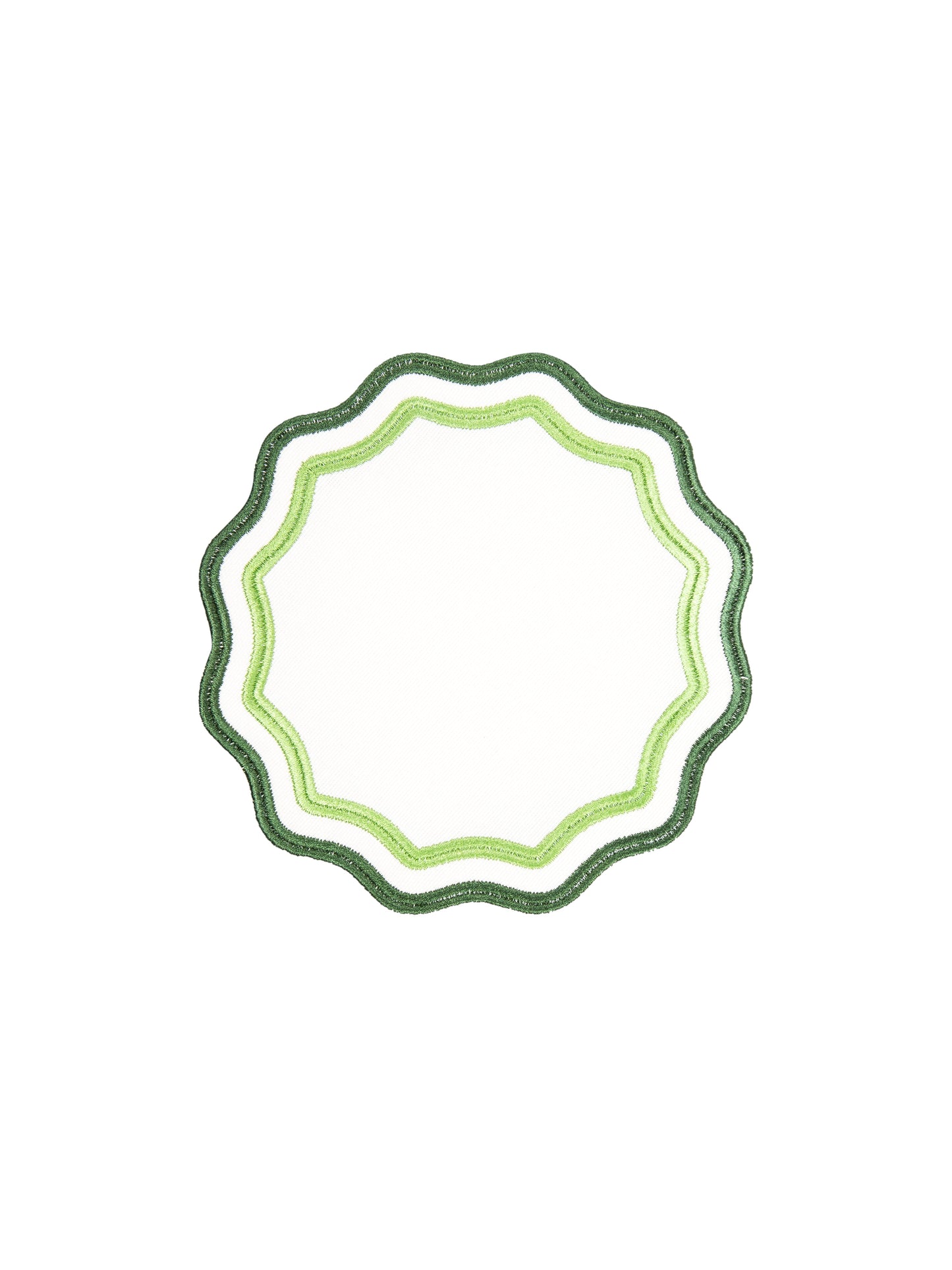 Green Wave Coaster (Set of 4)