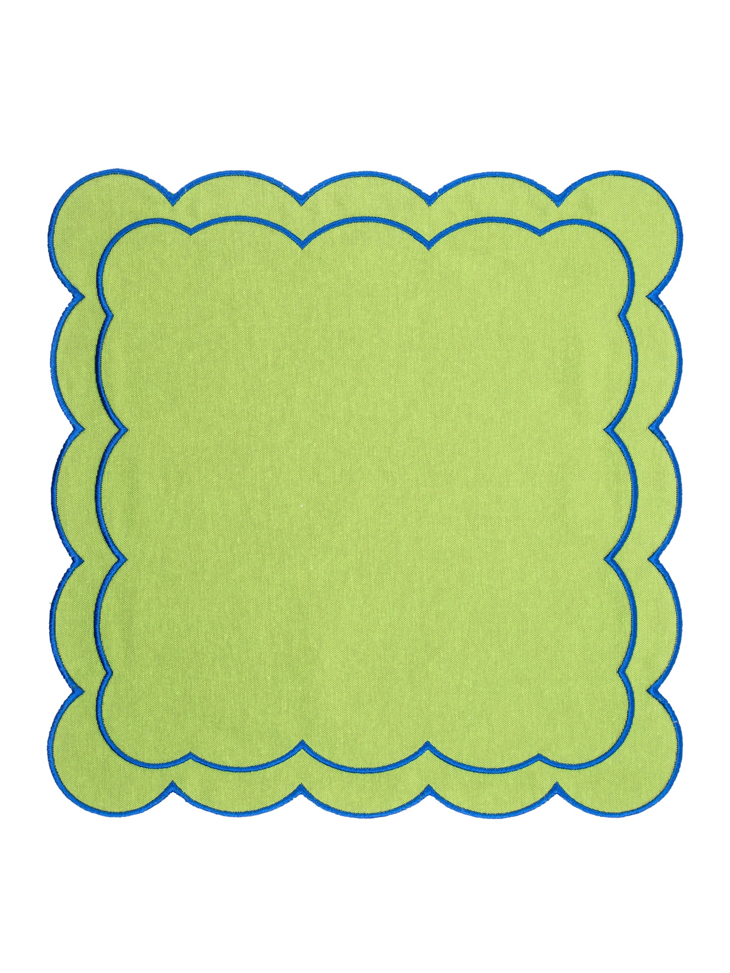 Green Scallop Napkin (Set of 4)