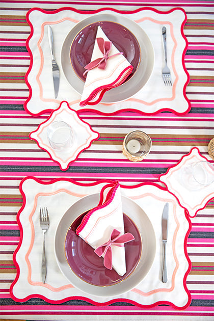 Pink Wave Placemat (Set of 4)