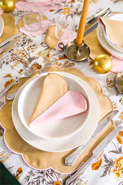 Beige Scallop Placemat (Set of 4)